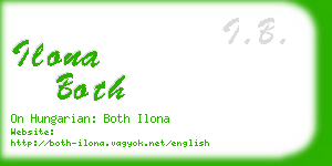 ilona both business card